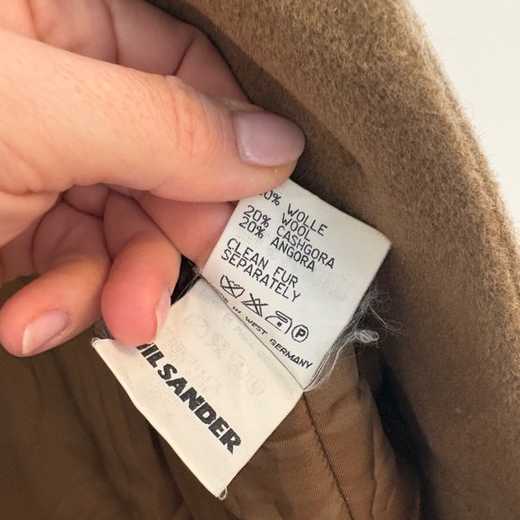 Vintage Jil Sander Tan Teddy Jacket with Plush Collar - Size 38 - Picture 4 of 12